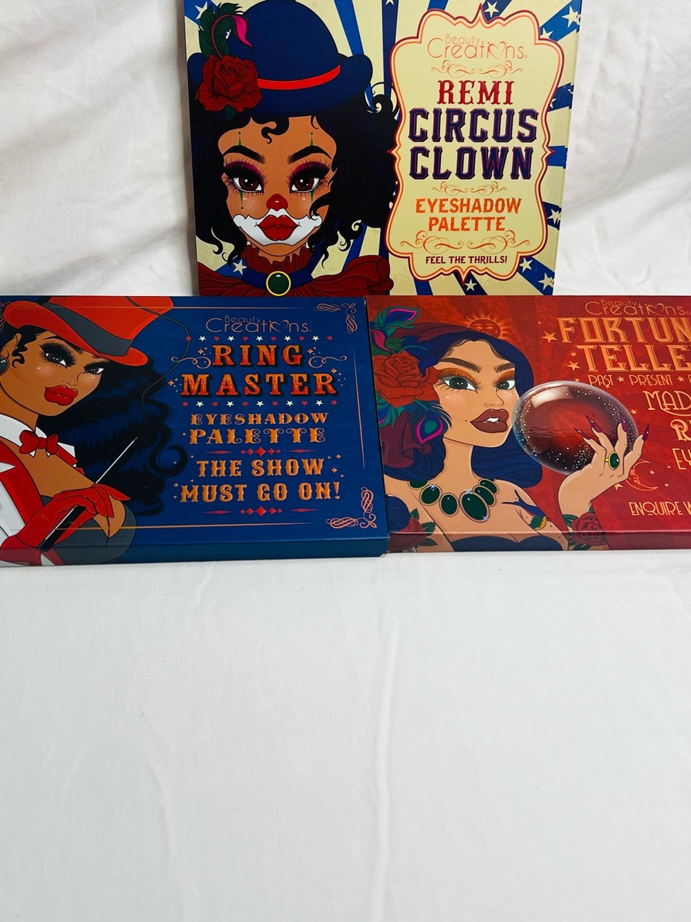 Beauty Creations REMI Circus Clown Eyeshadow Palette -beige, Blue, Red
